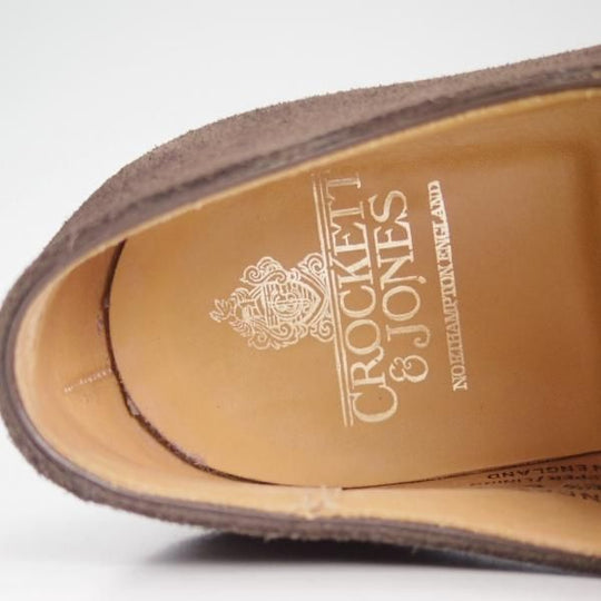 極上★クロケット&ジョーンズ 8.5E【★ラウンズ/LOWNDES】ダブルモンク/348ラスト/濃茶/スエード/メンズ/Crockett&Jones★d195