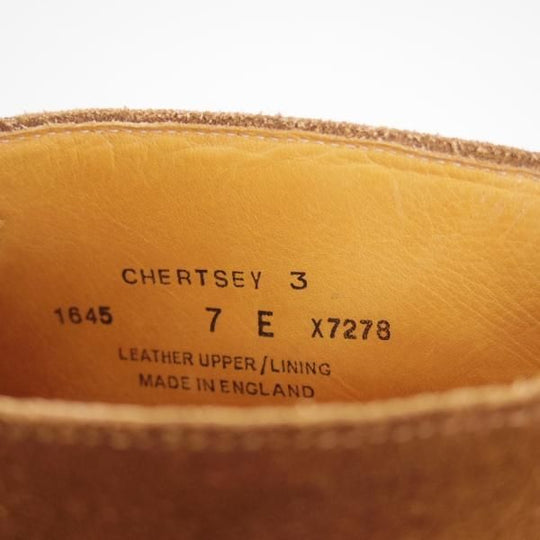 美品★クロケット&ジョーンズ 7E【(福岡)FRAME取扱★チャートシー/CHERTSEY 3/ダイナイトソール】224ラスト/Crockett&Jones★d196