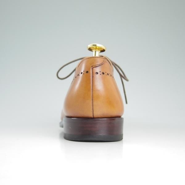 極上★(スペイン製)カルミナ SIZE 6.5【★ISETAN MEN'S/伊勢丹メンズ取扱い】80453/ホールカット/茶/カーフ/メンズ/CARMINA★d200