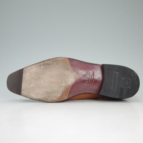 極上★(スペイン製)カルミナ SIZE 6.5【★ISETAN MEN'S/伊勢丹メンズ取扱い】80453/ホールカット/茶/カーフ/メンズ/CARMINA★d200