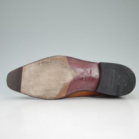 極上★(スペイン製)カルミナ SIZE 6.5【★ISETAN MEN'S/伊勢丹メンズ取扱い】80453/ホールカット/茶/カーフ/メンズ/CARMINA★d200