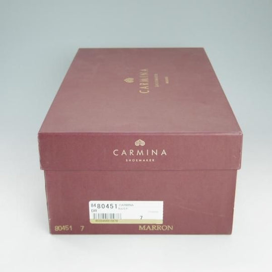 極上★(スペイン製)カルミナ SIZE 7【ミュージアムカーフ/マロン★伊勢丹メンズ取扱】80451/プレーントゥ/赤茶/カーフ/CARMINA★d201