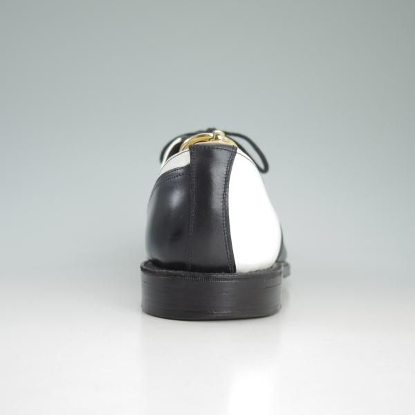 極上★トリッカーズ UK6.5/US7程度【★COMME des GARCONS別注/コムデギャルソン】プレーントゥ/白×黒/カーフ/メンズ/Tricker's★d204