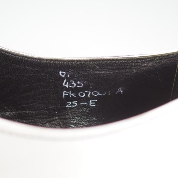 極上★トリッカーズ UK6.5/US7程度【★COMME des GARCONS別注/コムデギャルソン】プレーントゥ/白×黒/カーフ/メンズ/Tricker's★d204