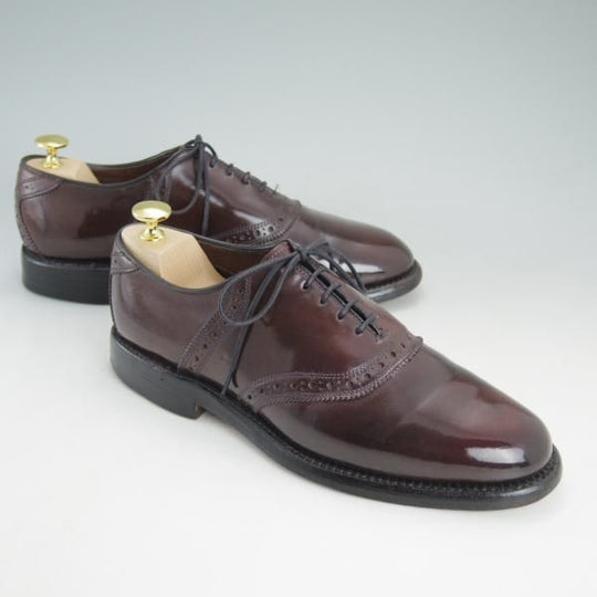 極上★(米)アレンエドモンズ 7.5C【定価10万円以上★コードバン仕様/Polo/ポロ】サドルシューズ/バーガンディー/ALLEN EDMONDS★d206