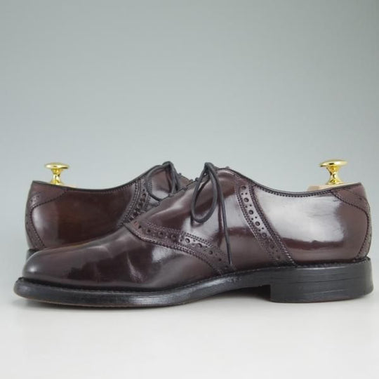 極上★(米)アレンエドモンズ 7.5C【定価10万円以上★コードバン仕様/Polo/ポロ】サドルシューズ/バーガンディー/ALLEN EDMONDS★d206