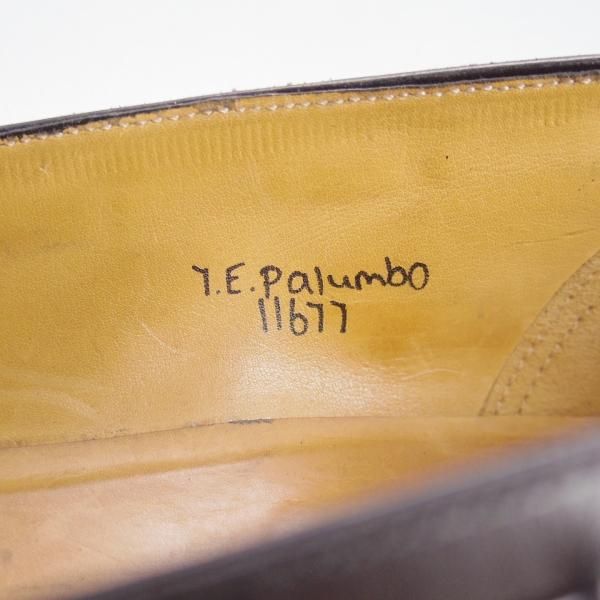 極上★ジョンロブ 7E【貴重★PARISロゴ時代の製品/Palumbo】旧ロゴ/タッセルローファー/カーフ/黒/メンズ/JOHN LOBB★d210