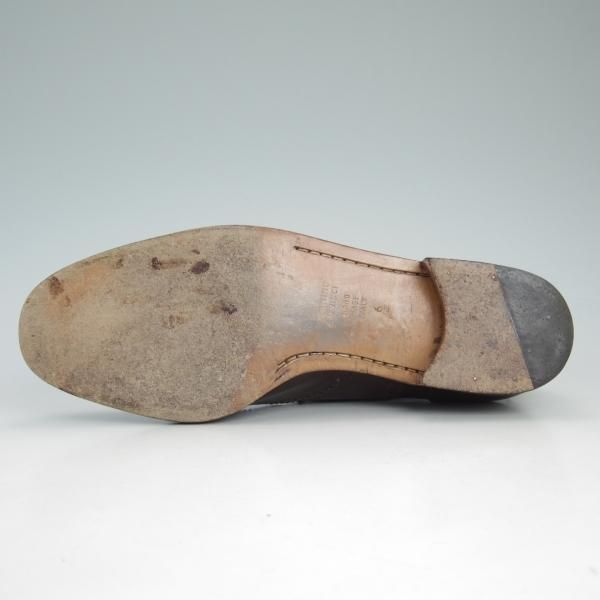 美品★(伊)タニノクリスチー SIZE 6【定価10万円以上★フルブローグ】103882/カーフ/メンズ/濃茶/TANINO CRISCI★d211