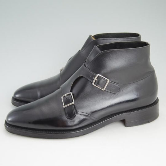 極上★ジョンロブ 7.5E【貴重★ダブルモンクブーツ/Debbe/8896ラスト】カーフ/黒/メンズ/JOHN LOBB★d212
