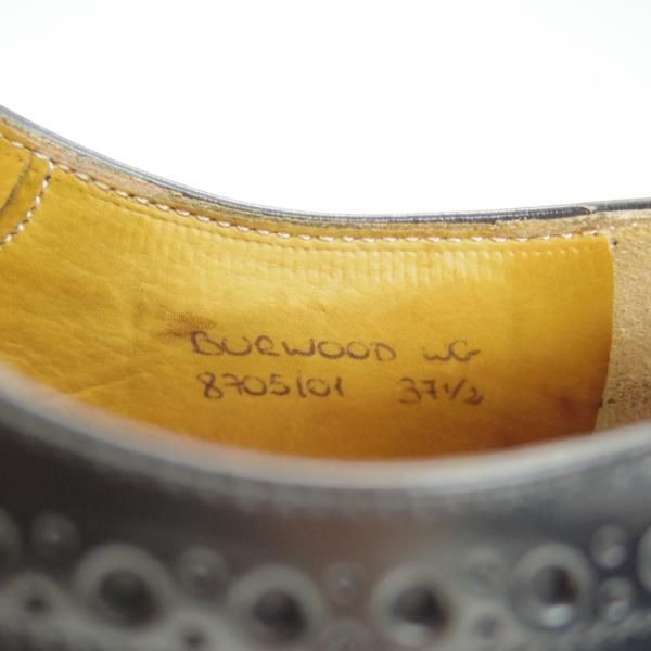 極上★チャーチ(レディース) SIZE 37.5【★バーウッド/BURWOOD W】ポリッシュドバインダーカーフ/黒/Church's★d214