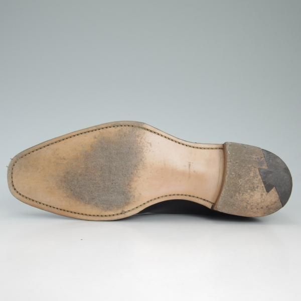 極美品★(英)チーニー 7.5F【★ポールスミス別注/Paul Smith】205ラスト/黒/ストレートチップ/カーフ/メンズ/CHEANEY★d215