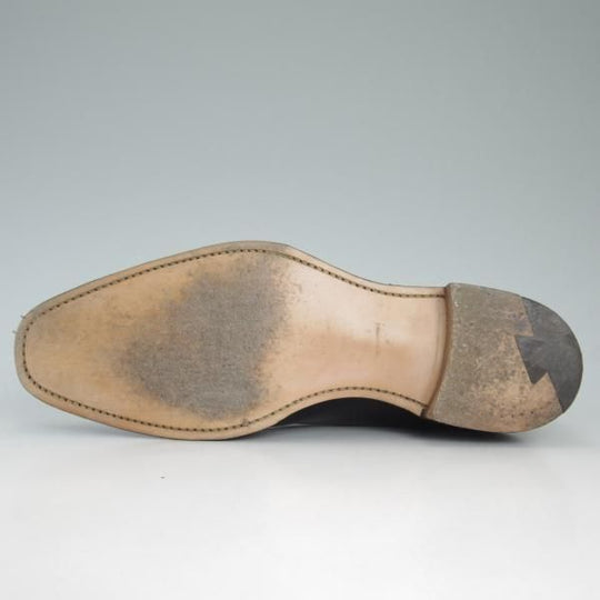 極美品★(英)チーニー 7.5F【★ポールスミス別注/Paul Smith】205ラスト/黒/ストレートチップ/カーフ/メンズ/CHEANEY★d215