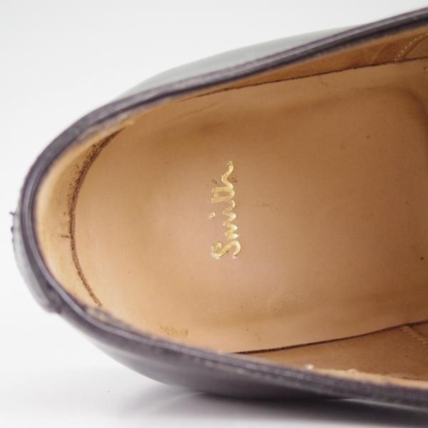 極美品★(英)チーニー 7.5F【★ポールスミス別注/Paul Smith】205ラスト/黒/ストレートチップ/カーフ/メンズ/CHEANEY★d215