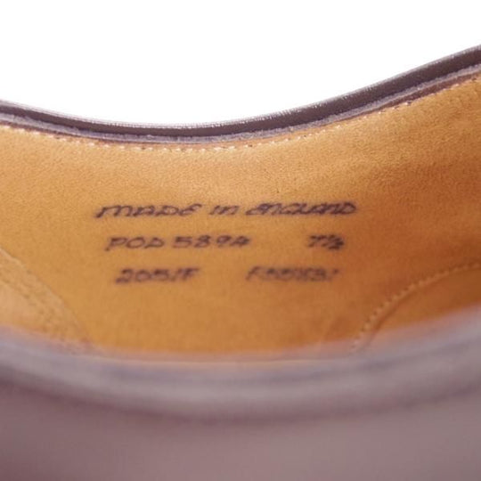 極美品★(英)チーニー 7.5F【★ポールスミス別注/Paul Smith】205ラスト/黒/ストレートチップ/カーフ/メンズ/CHEANEY★d215