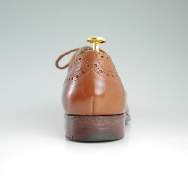 美品★チャーチ 75G/UK7.5【貴重★旧チャーチのディプロマット/DIPLOMAT/73ラスト】サンダルウッド/カーフ/セミブローグ/Church's★d217