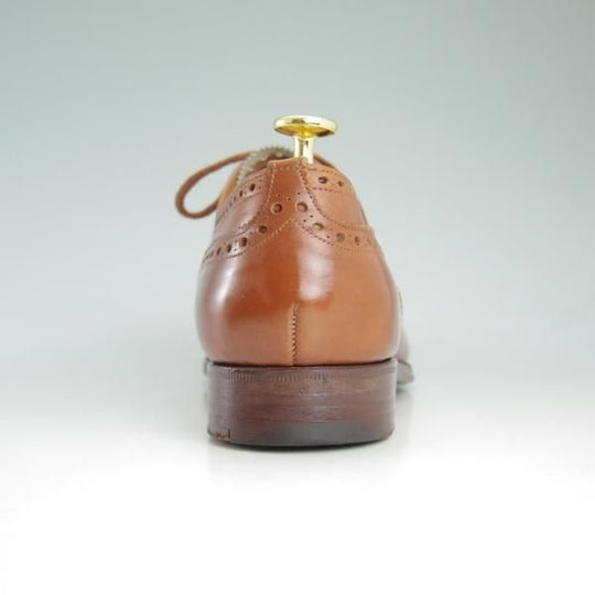 美品★チャーチ 75G/UK7.5【貴重★旧チャーチのディプロマット/DIPLOMAT/73ラスト】サンダルウッド/カーフ/セミブローグ/Church's★d217