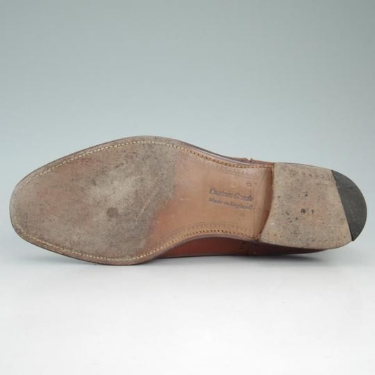 美品★チャーチ 75G/UK7.5【貴重★旧チャーチのディプロマット/DIPLOMAT/73ラスト】サンダルウッド/カーフ/セミブローグ/Church's★d217
