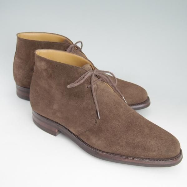美品★クロケット&ジョーンズ 8E【ダイナイトソール★バーニーズNY別注/EVESHAM】チャッカブーツ/スエード/BARNEYS/Crockett&Jones★d220