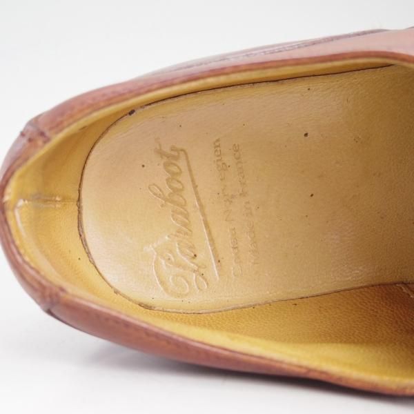 ★パラブーツ SIZE 7【★CHAMBORD/シャンボード】マロン/リスレザー/TEXソール/茶/Uチップ/カーフ/メンズ/Paraboot★d224