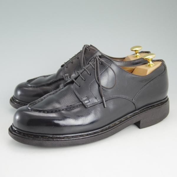 ★パラブーツ SIZE 7.5【★CHAMBORD/シャンボード】リスレザー/TEXソール/黒/Uチップ/カーフ/メンズ/Paraboot★d225