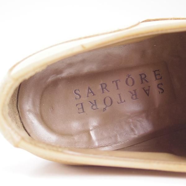 極上★サルトル(レディース) SIZE 36【★定価￥85,320-/ストレートチップ】ヌバック/薄茶/ローカット/ストレートチップ/SARTORE★d226