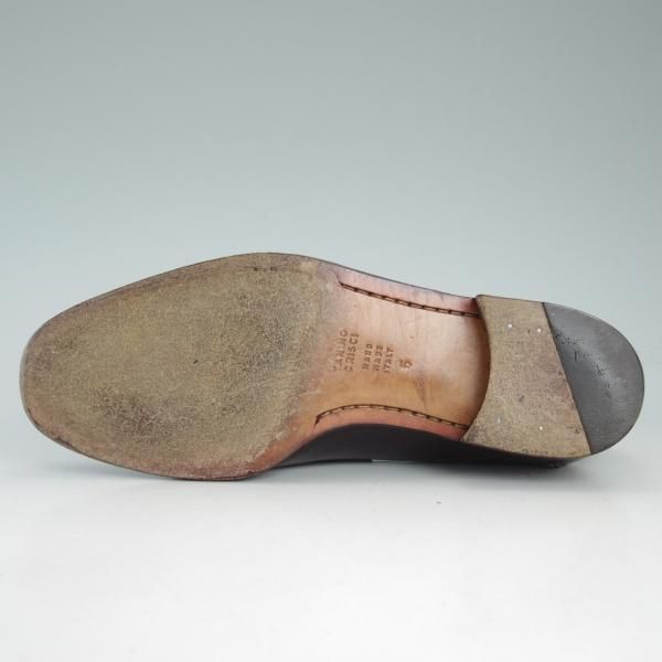 極上★(伊)タニノクリスチー SIZE 5【定価10万円以上★コインローファー】123165/カーフ/赤茶/スリッポン/メンズ/TANINO CRISCI★d228