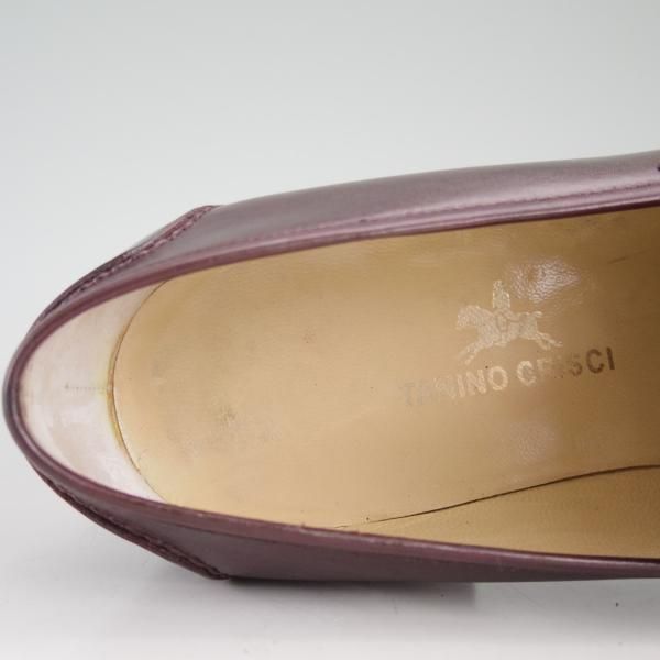 極上★(伊)タニノクリスチー SIZE 5【定価10万円以上★コインローファー】123165/カーフ/赤茶/スリッポン/メンズ/TANINO CRISCI★d228