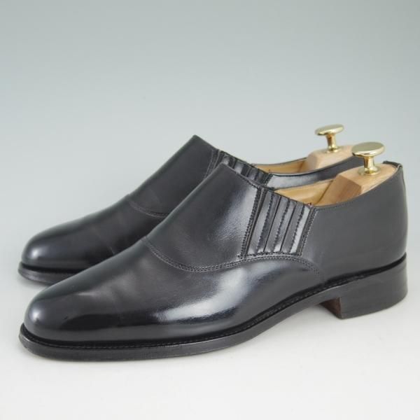 極上★ロイドフットウェア 6E【貴重★(英)テクニック社製/Lloyd Footwear】サイドエラスティック/カーフ/黒/メンズ/Technic★d229