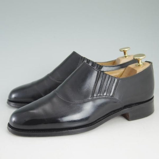 極上★ロイドフットウェア 6E【貴重★(英)テクニック社製/Lloyd Footwear】サイドエラスティック/カーフ/黒/メンズ/Technic★d229