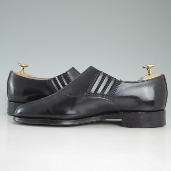 極上★ロイドフットウェア 6E【貴重★(英)テクニック社製/Lloyd Footwear】サイドエラスティック/カーフ/黒/メンズ/Technic★d229