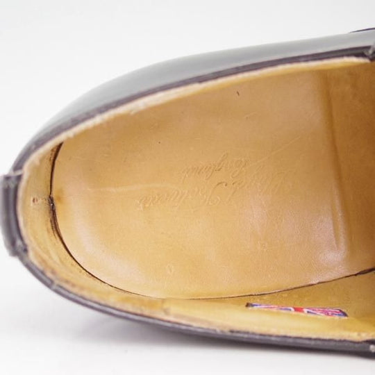 極上★ロイドフットウェア 6E【貴重★(英)テクニック社製/Lloyd Footwear】サイドエラスティック/カーフ/黒/メンズ/Technic★d229