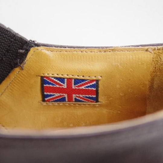 極上★ロイドフットウェア 6E【貴重★(英)テクニック社製/Lloyd Footwear】サイドエラスティック/カーフ/黒/メンズ/Technic★d229