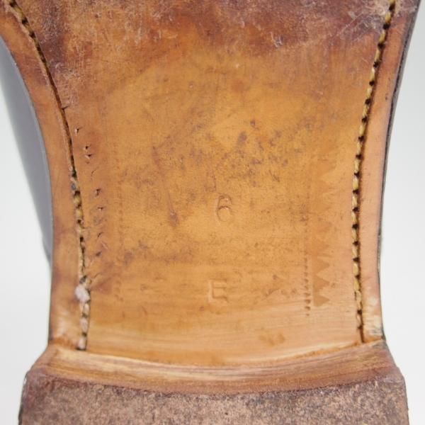 極上★ロイドフットウェア 6E【貴重★(英)テクニック社製/Lloyd Footwear】サイドエラスティック/カーフ/黒/メンズ/Technic★d229