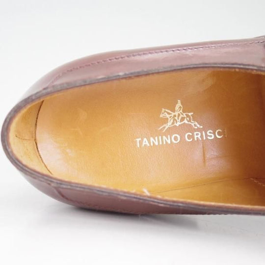 美品★(伊)タニノクリスチー SIZE 5.5【高額★ノルベジェーゼ製法】モンクストラップ/126506/カーフ/茶/メンズ/TANINO CRISCI★d230