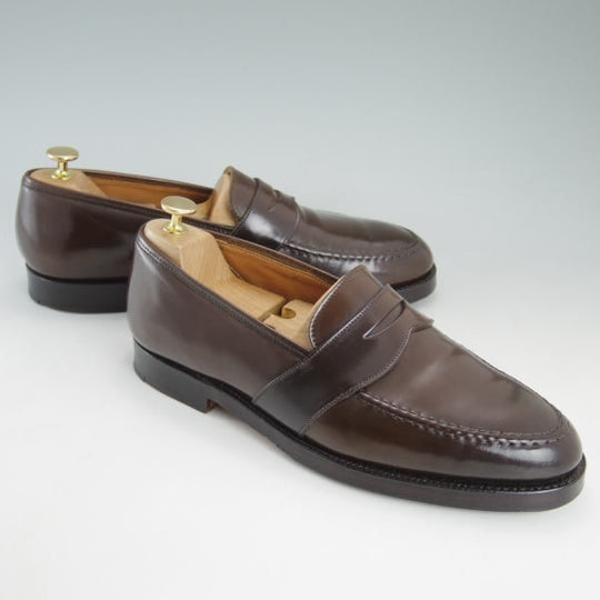 極美品★クロケット&ジョーンズ UK9/US9.5【貴重★コードバン/ダークブラウン】ラルフローレン別注/Ralph Lauren/Crockett&Jones★d231