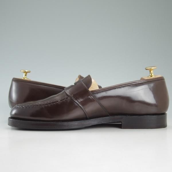 極美品★クロケット&ジョーンズ UK9/US9.5【貴重★コードバン/ダークブラウン】ラルフローレン別注/Ralph Lauren/Crockett&Jones★d231