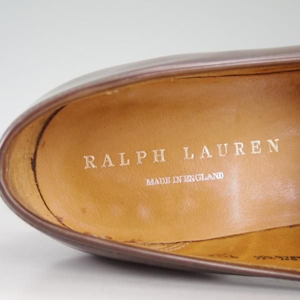 極美品★クロケット&ジョーンズ UK9/US9.5【貴重★コードバン/ダークブラウン】ラルフローレン別注/Ralph Lauren/Crockett&Jones★d231