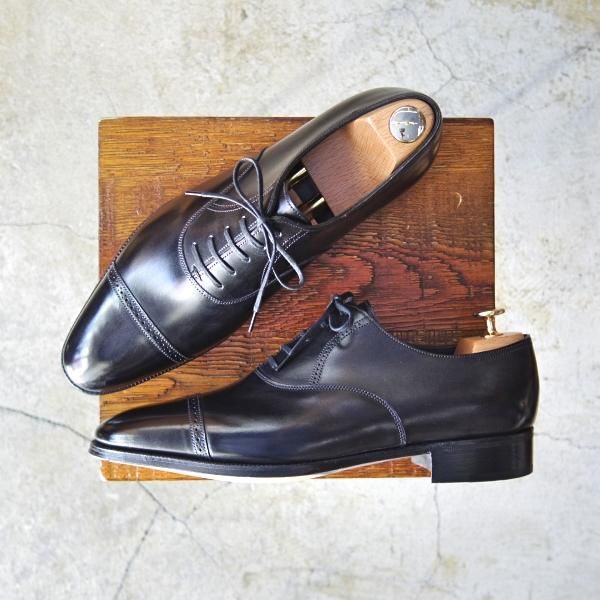 未使用★ジョンロブ 7D【定価￥248,400-★フィリップ2/7000ラスト】Philip�U/パンチドキャップトゥ/カーフ/黒/JOHN LOBB★d233