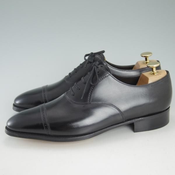 未使用★ジョンロブ 7D【定価￥248,400-★フィリップ2/7000ラスト】Philip�U/パンチドキャップトゥ/カーフ/黒/JOHN LOBB★d233