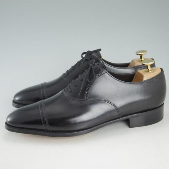 未使用★ジョンロブ 7D【定価￥248,400-★フィリップ2/7000ラスト】Philip�U/パンチドキャップトゥ/カーフ/黒/JOHN LOBB★d233