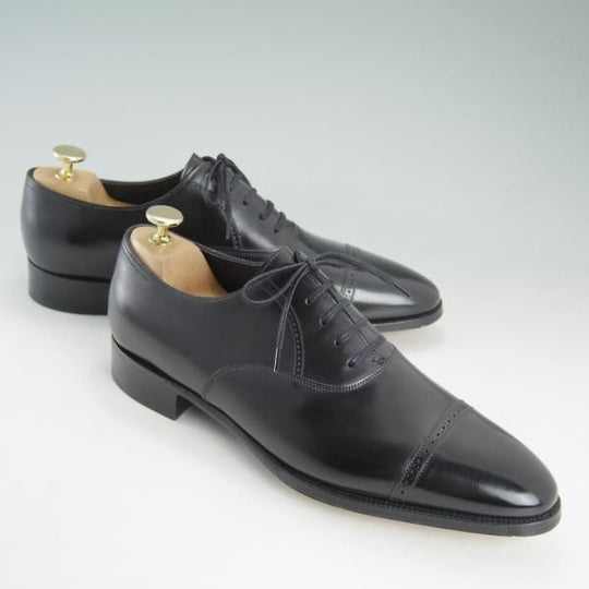 未使用★ジョンロブ 7D【定価￥248,400-★フィリップ2/7000ラスト】Philip�U/パンチドキャップトゥ/カーフ/黒/JOHN LOBB★d233