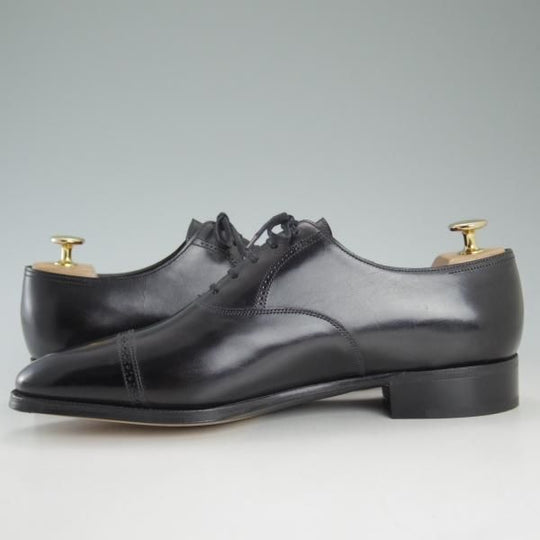 未使用★ジョンロブ 7D【定価￥248,400-★フィリップ2/7000ラスト】Philip�U/パンチドキャップトゥ/カーフ/黒/JOHN LOBB★d233