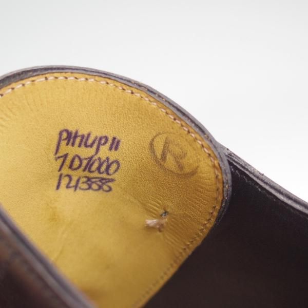 未使用★ジョンロブ 7D【定価￥248,400-★フィリップ2/7000ラスト】Philip�U/パンチドキャップトゥ/カーフ/黒/JOHN LOBB★d233