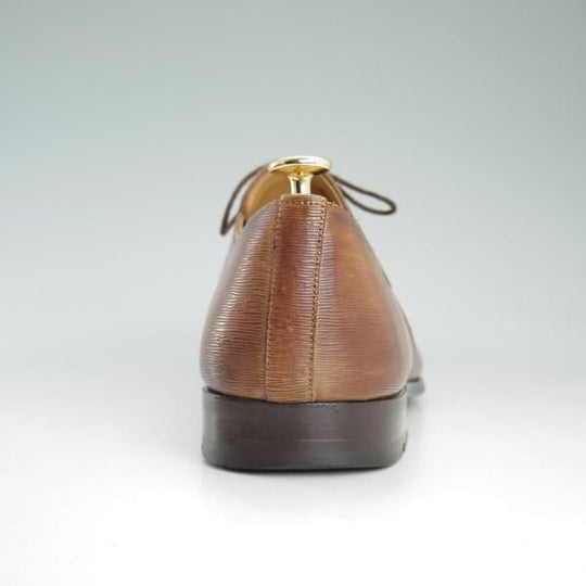 極美品★(スペイン製)マグナーニ 43【★ボロネーゼ製法/プレーントゥ/コンビ仕様】茶/カーフ/メンズ/MAGNANNI★d236