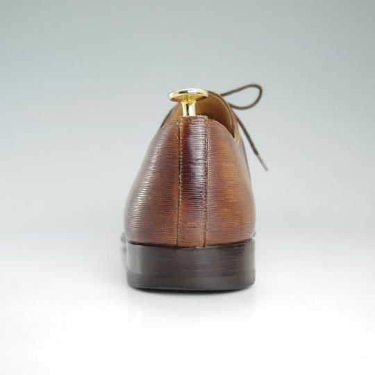 極美品★(スペイン製)マグナーニ 43【★ボロネーゼ製法/プレーントゥ/コンビ仕様】茶/カーフ/メンズ/MAGNANNI★d236