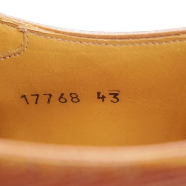 極美品★(スペイン製)マグナーニ 43【★ボロネーゼ製法/プレーントゥ/コンビ仕様】茶/カーフ/メンズ/MAGNANNI★d236