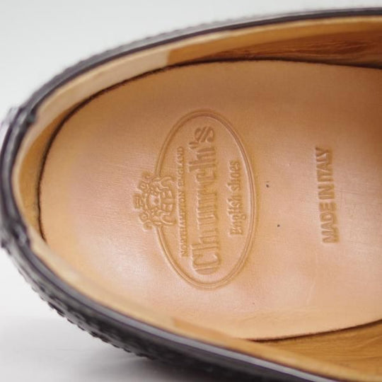 極上★チャーチ(レディース) SIZE 37【★バーウッド/BURWOOD 3W】パテントレザー/フルブローグ/ウイングチップ/黒/Church's★d237