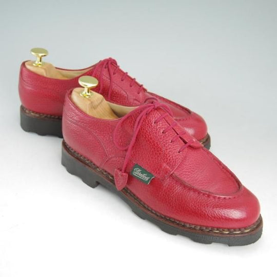 極上★パラブーツ(レディース) SIZE 4【★シャンボード風モデル/CHAMBORD】Uチップ/グレインレザー/赤/Paraboot★d241