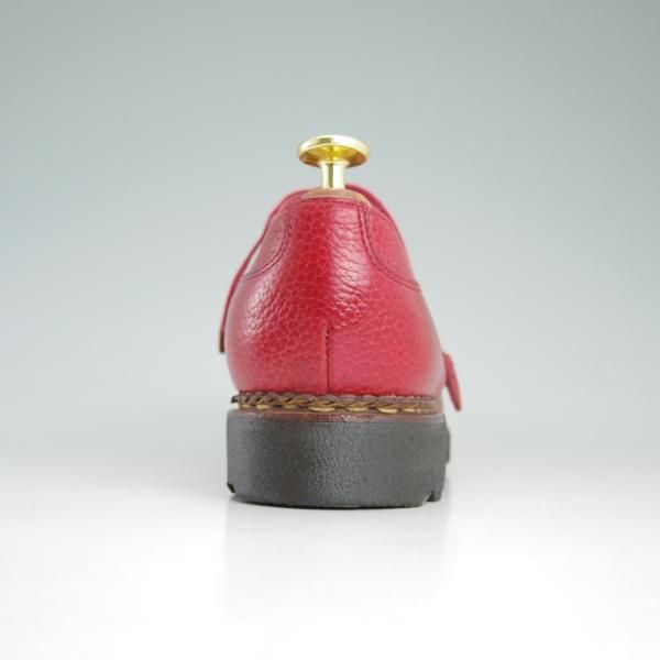 極上★パラブーツ(レディース) SIZE 4【★シャンボード風モデル/CHAMBORD】Uチップ/グレインレザー/赤/Paraboot★d241