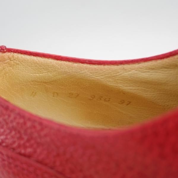 極上★パラブーツ(レディース) SIZE 4【★シャンボード風モデル/CHAMBORD】Uチップ/グレインレザー/赤/Paraboot★d241